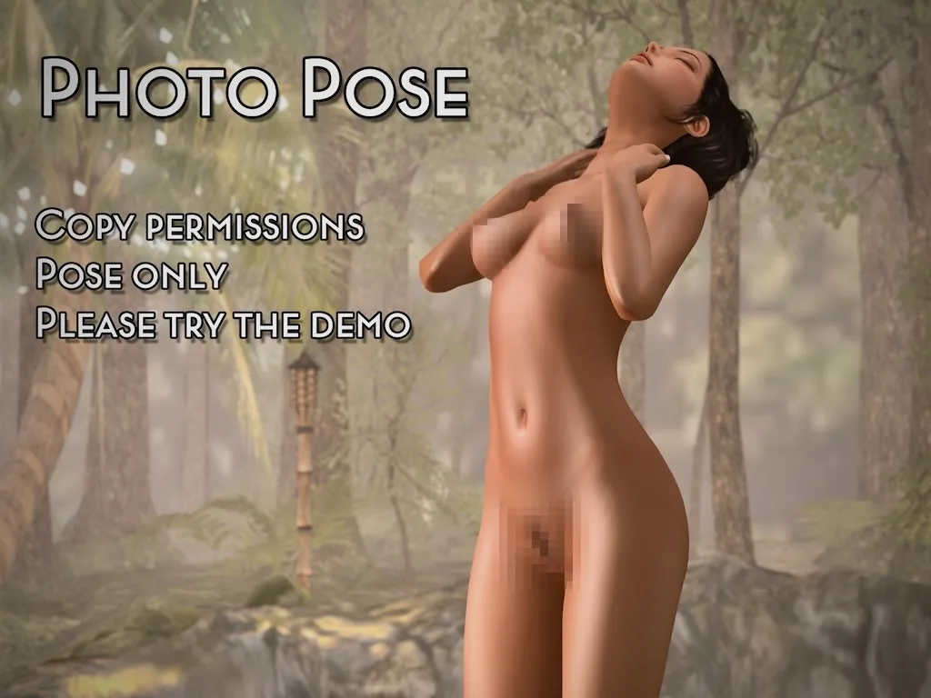 Artistic depiction of a nude woman in a serene forest setting, embracing nature's tranquility.